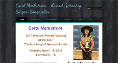 Desktop Screenshot of carolmarkstrommusic.com